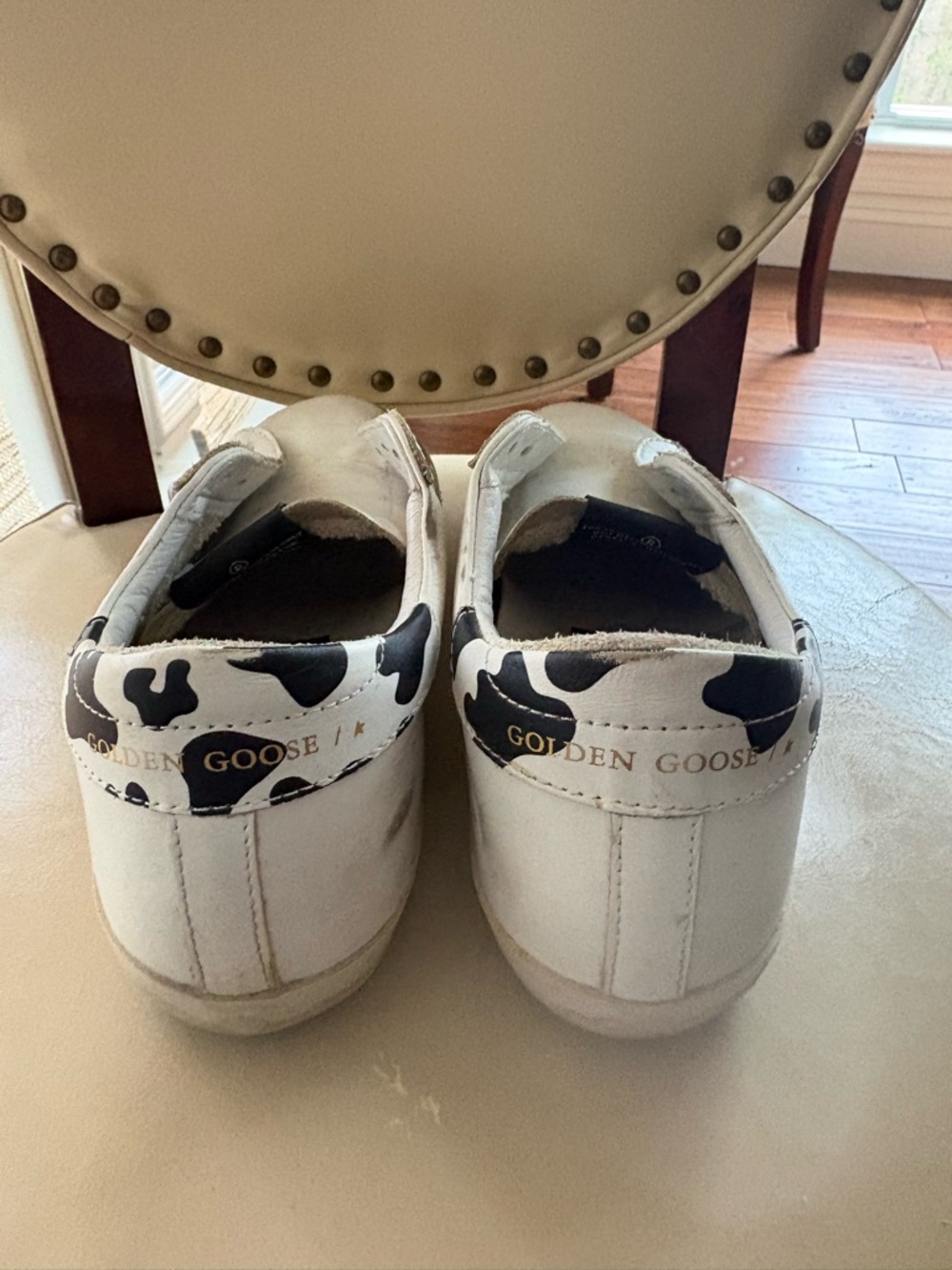 Golden Goose Superstar Red Star cow print heel excellent condition EU 37/US 7 - Picture 3 of 6